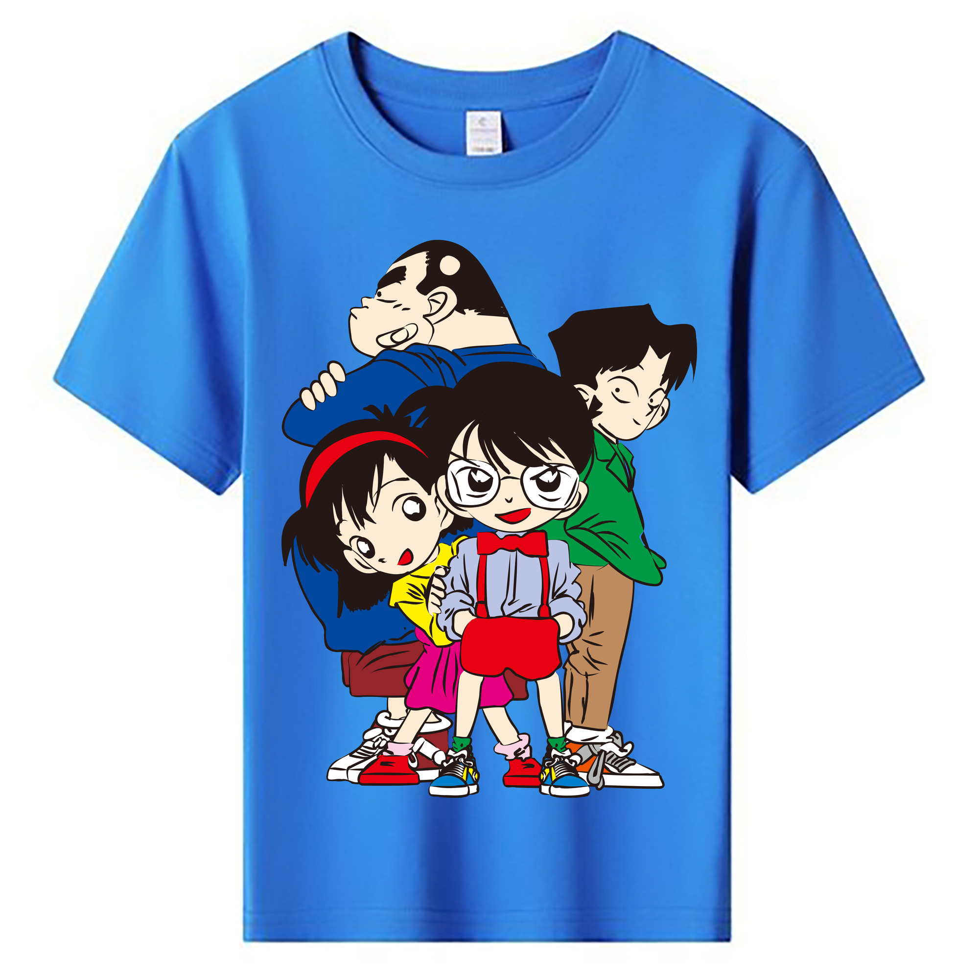 （画像用） 名探偵コナン Detective Conan 綿100％キッズTシャツ（フロントプリント）